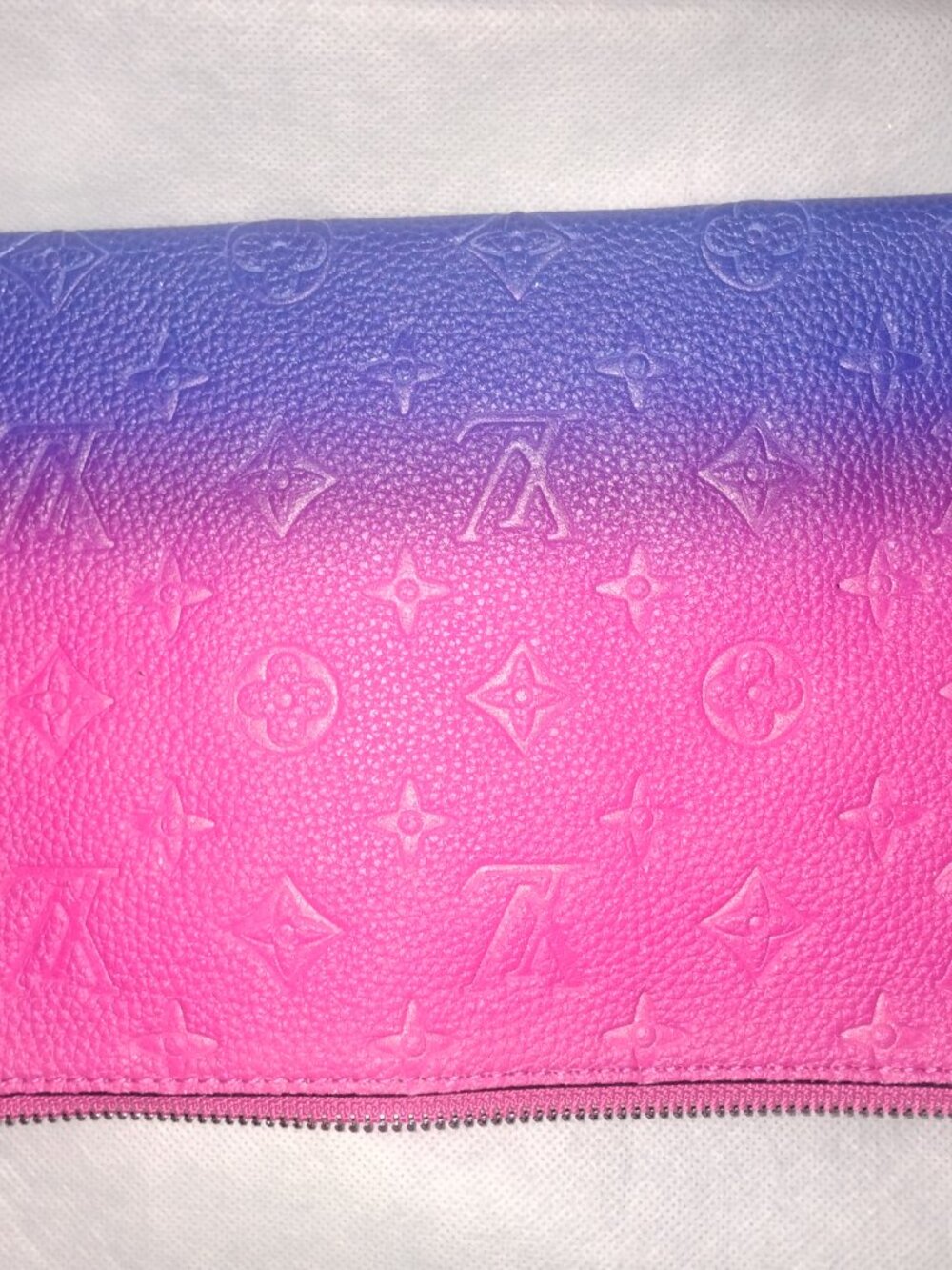 Louis Vuitton Virgil Abloh Multicolor Monogram Taurillon Illusion Trio Pouch. - Picture 3 of 3